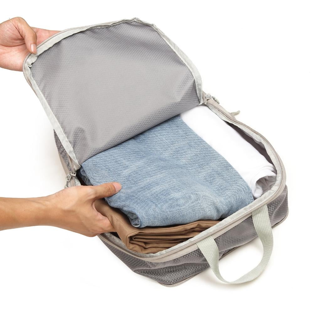 Jesscasday 4Pack Travel Luggage Organizer Packing Cubes Suitcase Compression Packing Cubes