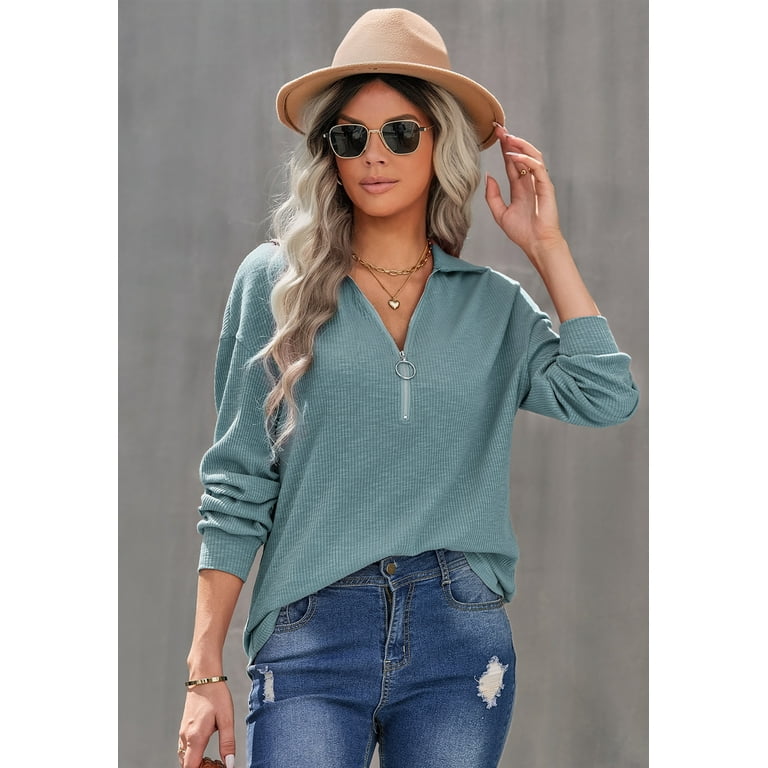 Women s O Ring Zip Up Sweatshirt Walmart