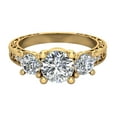 thumbnail image 5 of 1.28 ct tw Vintage Trilogy Wedding Ring 14K Gold, 5 of 6