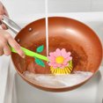 thumbnail image 4 of Florero en forma de flor Cocina Lavavajillas Cepillo de mango largo Herramienta de lavado del hogar Tmvgtek suministros de cocina, 4 of 8