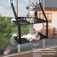 thumbnail image 2 of Hamaca Asiento con Ventana Gato Ahorro de Espacio Cama para Gato montada en la Ventana Percha de Seguridad duradera para Gatos con Ventosas Traje para Gatos Grandes y pequeños, 2 of 5