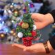 thumbnail image 4 of Ganfancp Christmas Decoration 25Cm/9.8Inches Small Christmas Tree Ornament Mini Christmas Tree Christmas Decoration Scene Setting For Living Room Desk Bedroom Ornaments Ofertas Del Día 1*Mini Árbol d, 4 of 6