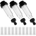 thumbnail image 1 of Paquete de 3 filtros de agua - Manguera de jardín - Prefiltro de agua de 3/4" con 10 insertos de filtro y 3 adaptadores rápidos para hidrolavadora - Bomba de jardín - Riego de jardín - Camping, 1 of 4