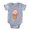 Heather Grey, variant on CafePress - Heart Ice Cream - Cute Infant Baby Football Bodysuit