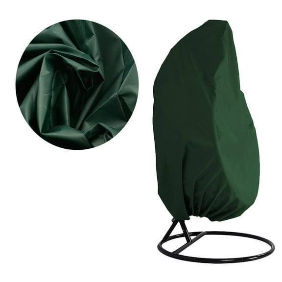 Raindrops Garden Hanging Egg Chair Cover Snow and Frost Prevention Protective Cover Green 1Pcs