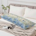 thumbnail image 6 of Blue Hydrangea Body Pillow Cover 20 x 60 Inch Decorative Pillow Cover Spring Summer Eucalyptus Farmhouse Retro Lumbar Pillowcase Seasonal Rectangle Cushion Case for Couch Sofa Bed Living Room, 6 of 9