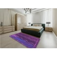 thumbnail image 4 of Ahgly Company Indoor Square Patterned Purple Area Rugs, 8' Square, 4 of 6