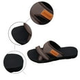 thumbnail image 3 of Slippers for Women,Cloth Flip Flops for Women Soft Sole Comfortable Beach Slippers Casual Outdoor Cloth Flip Flops for Summer Wear,Womens Slippers,Coffee,6.5, 3 of 4