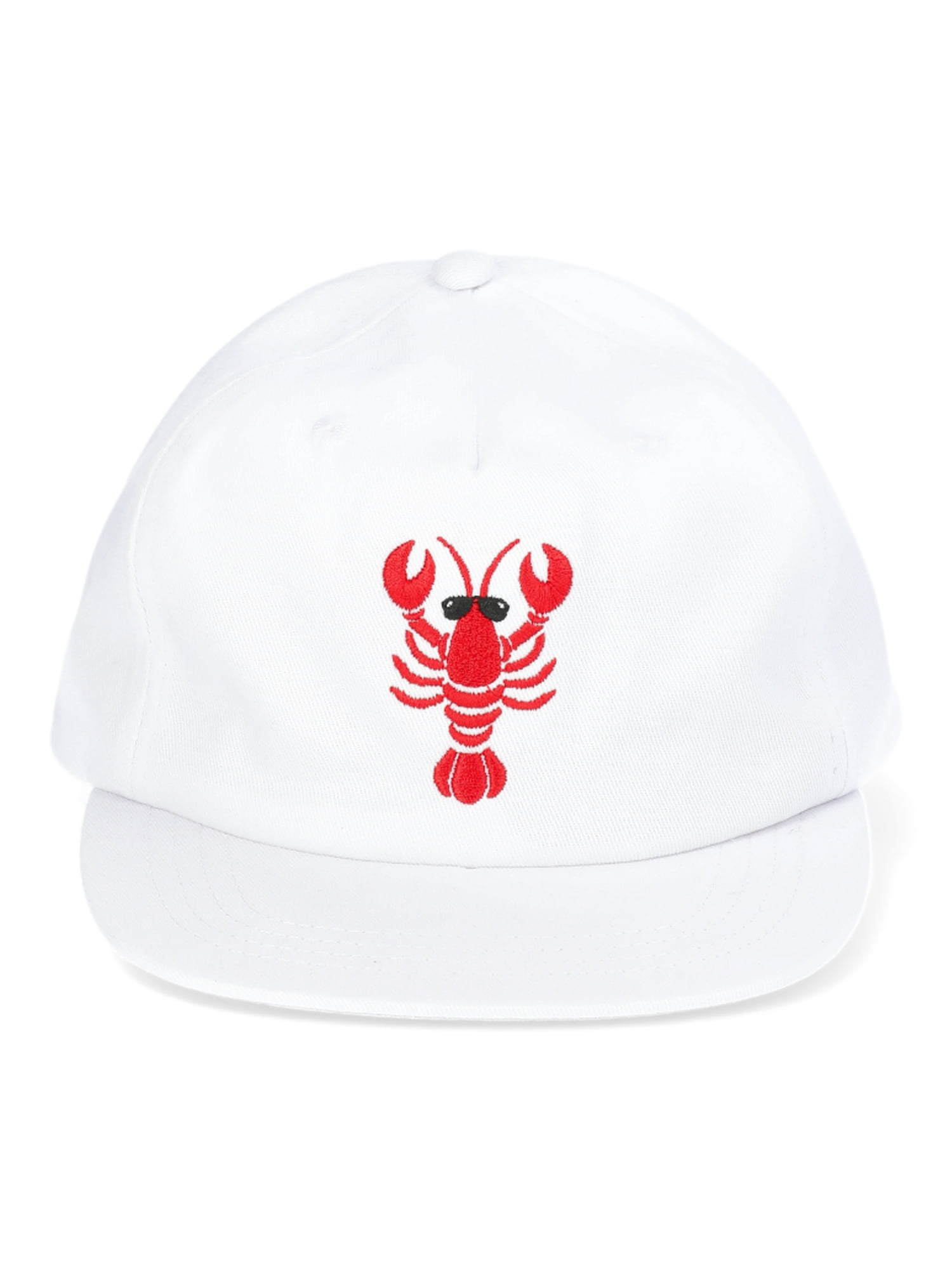 No Boundaries Flat Brim Baseball Hat, Women's, White