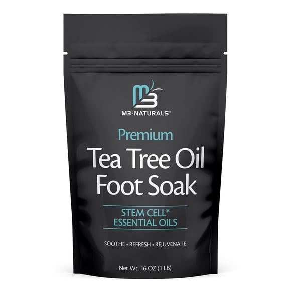 Aceite de árbol de té para pies, sales de Epsom para spa y pies, 500 ml, M3 Naturals