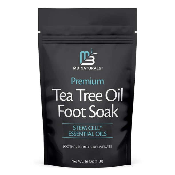 Aceite de árbol de té para pies, sales de Epsom para spa y pies, 500 ml, M3 Naturals