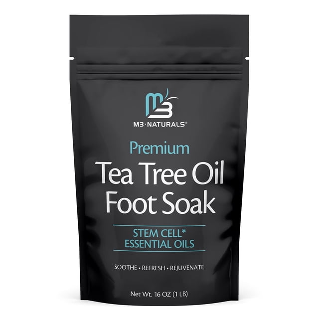 Aceite de árbol de té para pies, sales de Epsom para spa y pies, 500 ml, M3 Naturals
