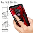 thumbnail image 6 of Nagebee Phone Case Compatible for Samsung Galaxy S9 Plus with Screen Protector (Soft 3D Full Coverage), Full-Body Protective [Military-Grade], Magnetic Car Mount Ring Holder, Heavy-Duty (Red), 6 of 7