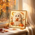 thumbnail image 6 of Halloween Pearl Art Kit Cute Ghost Painting Set Plastic Complete Kit for Fall Home Decor Wall Art Crafts Seasonal Gifts by MPOISVA, 6 of 10