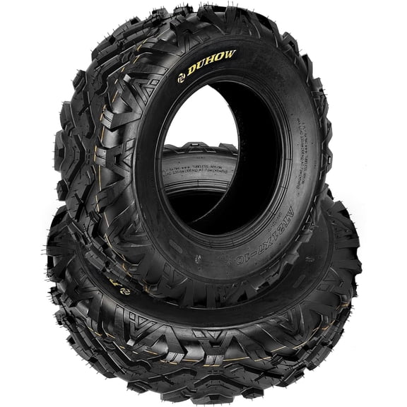 21X7x10 All Terrain Tires 6PR - 21 7 10 Heavy Duty, Mud/Snow Tires for ATV, UTV, Quad, Golf Carts