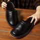 thumbnail image 4 of Men Indoor Home Style Flat High-quality Unisex Leather Slippers, 4 of 5