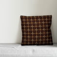 thumbnail image 2 of Creative Products Whimsical Folk Pattern in Brown 20x20 Spun Poly Pillow, 2 of 2
