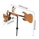 thumbnail image 2 of Molino de viento de guitarrista de metal hecho a mano para jardín o patio | Decoración musical única para exteriores | Acero inoxidable duradero 32x15cm | Llamativas cuchillas hiladas a mano | Fácil, 2 of 8