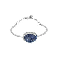 Swarovski Oval Rhodium-plated Crystal Bracelet