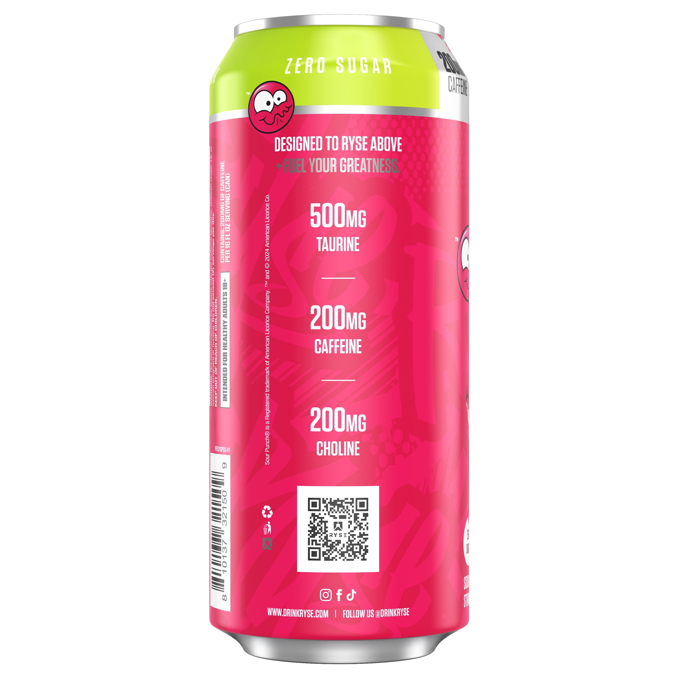 RYSE Energy Sour Punch Strawberry