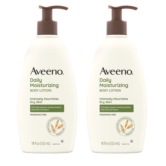 Loción corporal Aveeno Daily Hidratante 2 x 532 ml para piel seca