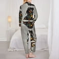 2 Piece Womens Pajama Sets - Fantasy Wizard Dog Art Soft Sleepwear ...