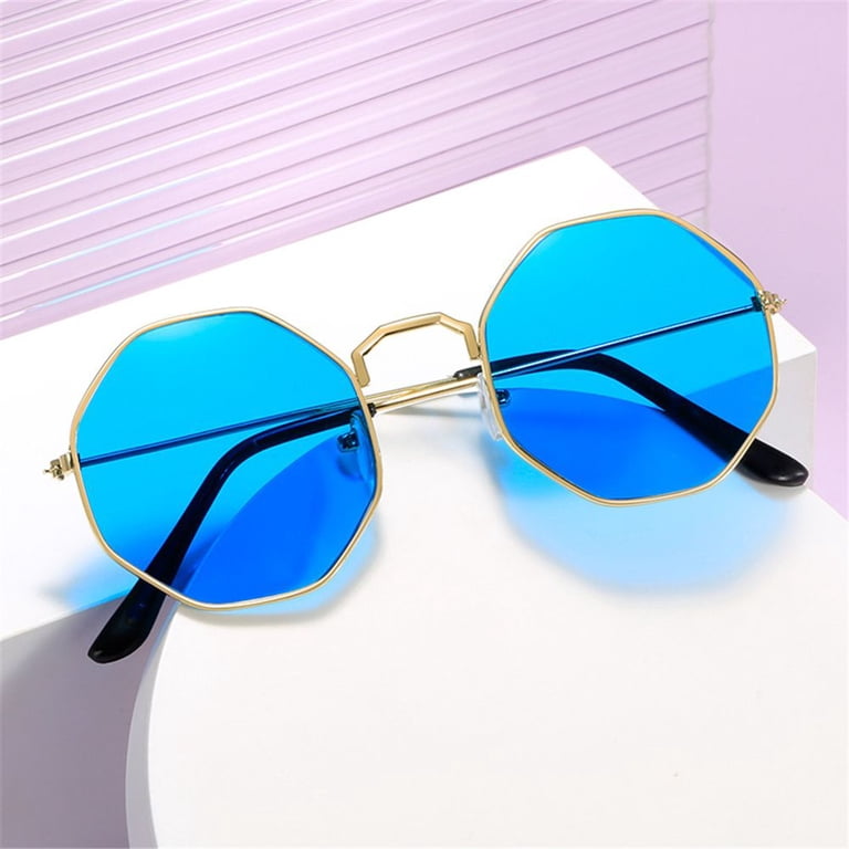 Trendy Polygonal Fashion Glasses, Multi-Color UV400 Wholesale Vintage Designer Polygonal Candy Color Fashion  main image 3