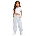 thumbnail image 2 of Kiijoy Girls Jogger Sweatpants Casual Active Relaxed Pants Trousers, Sizes 4-15, 2 of 6