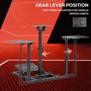 Supllueer Flight Simulator Racing Wheel Stand Cockpit with Triple Multiple Shift Lever Panels Fits Logitech X52 PRO Thrustmaster