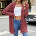 thumbnail image 6 of Cardigan Sweaters for Women Lightweight Open Front Long Sweater Plus Size Knit Casual Fall Outfits with Pocket, 6 of 7