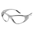 thumbnail image 1 of ATTENUTECH Lead Glasses X-Ray Radiation Eye Protection, .75mm Lead Eq, 8 Base Lens Curve for Better Vision (Silver), 1 of 3