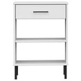 thumbnail image 2 of vidaXL Armoire Console avec Pieds en Métal Blanc Bois Massif Pin OSLO, 2 of 5