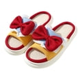 thumbnail image 2 of Zapatillas de lino para mujer para todas las estaciones, zapatillas transpirables de suela gruesa para que la princesa fugitiva las use en casa, silenciosas, antideslizantes, lindas zapatillas de dibu, 2 of 5