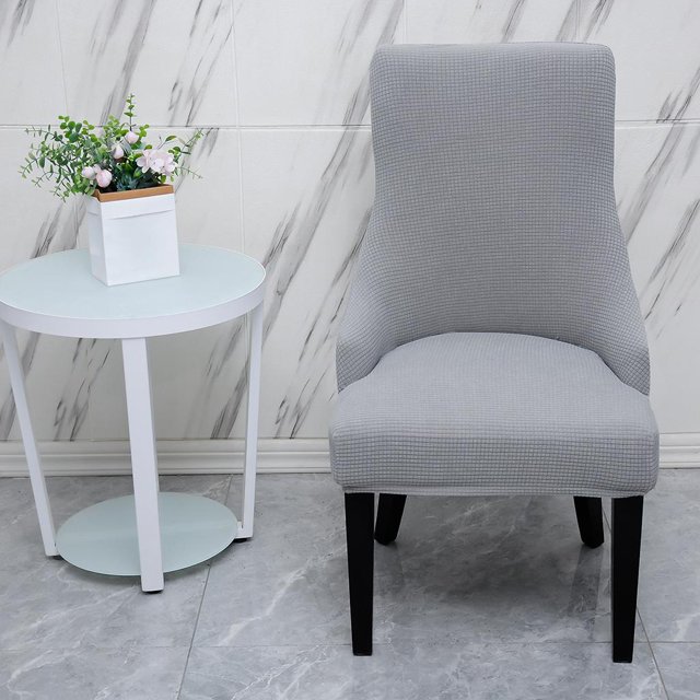 protectoras para sillas, protectoras para sillas, impermeable, lavable, suave, funda de asiento, silla de comedor, silla razos, Gris claro BLESIY Protector de asiento
