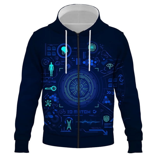 Sudadera con capucha y cremallera con estampado abstracto para hombre, camisetas con estampado 3D, sudaderas de manga larga unisex, ropa de calle genial para adolescentes, chaquetas con capucha divert