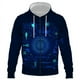 thumbnail image 1 of Sudadera con capucha y cremallera para hombre y mujer, con información inteligente 5G de IA, estilo hip hop, 2024, 1 of 6