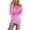 A-Hot Pink, variant on Thanksgiving Day Juebong Women's Baggy Crewneck Pullover Warm Soft Maxi Dresses Casual Cozy Loose Plus Size Blouse Shirts