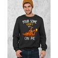thumbnail image 2 of Turkey Pour Some Gravy On Me Funny Thanksgiving Crewneck Sweatshirt, M, Black, 2 of 6