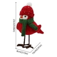 thumbnail image 4 of NOVELAR Set of 3 Simulated Cardinal Birds with Earmuffs, Lightweight Polyester Construction for Stable Display on Tiered Trays or Tables, 4 of 5