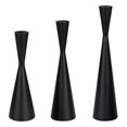 thumbnail image 1 of Candelabros de cono de Metal de 3 uds, candelabros de boda para mesa de comedor, 1 of 5