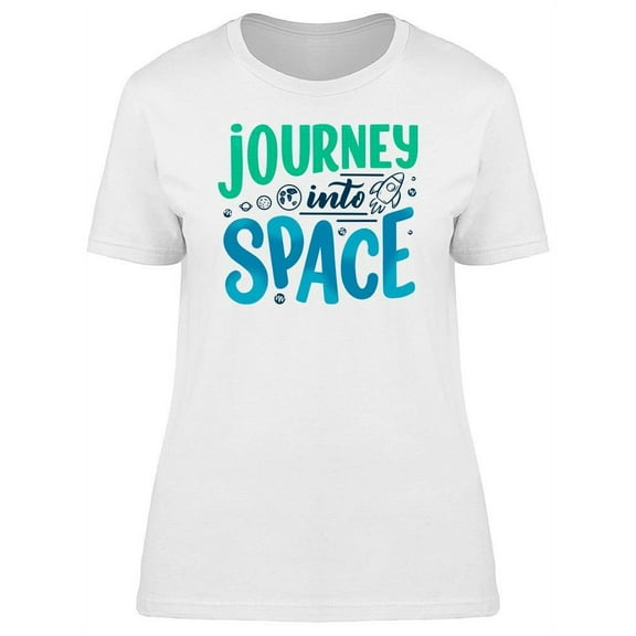 Colored  Journey Into Space T-Shirt Women -Image by Shutterstock, Female Large