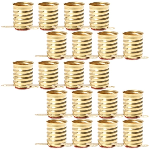 SEWOART 20Pcs Screw Bulb Adapter Copper Lamp Base Holder for Table Desk Floor Lamps