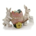 thumbnail image 2 of Burton & Burton Easter Bunnies With Egg Cart Polyresin Rabbit Figurine Eggs 9732532, 2 of 2