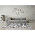 thumbnail image 3 of Ahgly Company Indoor Square Abstract Gray Modern Area Rugs, 4' Square, 3 of 4