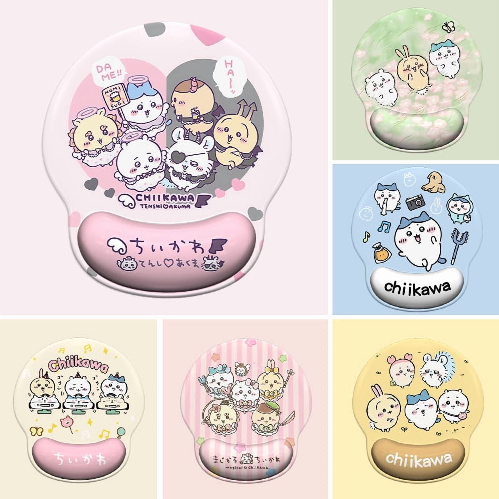New Style Kawaii Chiikawa Hachiware Usagi Wrist Support Mouse Pad Cute Cartoon Keyboard Mouse Pad Work Game