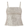 thumbnail image 4 of No Boundaries Sequin Cami Top, Women's and Women’s Plus, 4 of 5