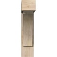 thumbnail image 2 of Ekena Millwork 7 1/2"W x 28"D x 32"H Thorton Block Smooth Bracket w/ Offset Brace, Douglas Fir, 2 of 25