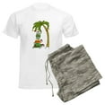 thumbnail image 6 of CafePress - Hawaiian Christmas Turtles Men's Dark Pajamas - Men's Light Loose Fit Cotton Pajama Set, 6 of 7