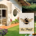 thumbnail image 4 of Spring Garden Flag Bee Happy Floral Summer Vertical Double Sided 12.5 x 18 Inch Seasonal Farmhouse Yard Outdoor Decor, 4 of 6
