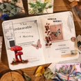thumbnail image 5 of Pegatinas de mariposas con flores y cuenta de mano del Museo de Historia Natural Bolsa de pegatinas retro para niños con cuenta de mano, 5 of 5